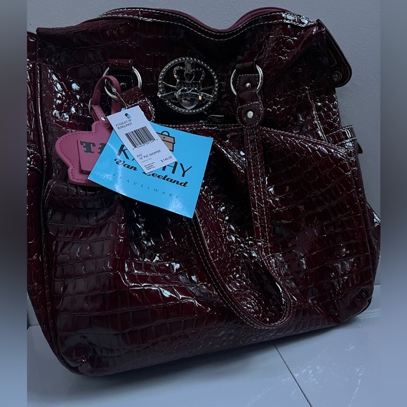 Kathy Van Zeeland burgundy Purse - Picture 4 of 4